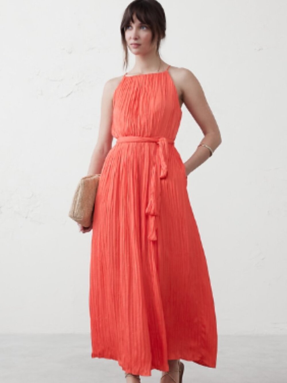 Banana Republic Fine-Gathers Maxi Dress